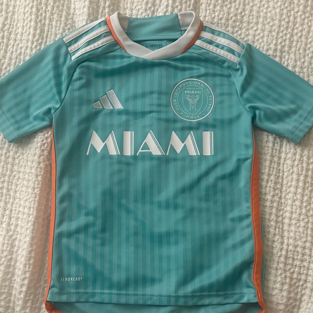 Messi Original Adidas Kids InterMiami Soccer Jersey -